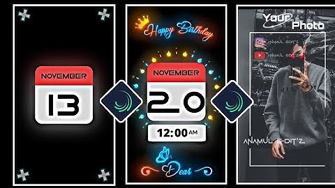 HAPPY BIRTHDAY 🥳🎉 | New 3D XML File | Birthday Video Editing Xml| #alightmotion