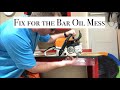 How to fix a bar oil leak on a Stihl chainsaw