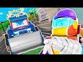 Oh no! SUPER BULLDOZER  is out of control! Stop him, SUPER ROBOT! | Robot & Excavator Transform