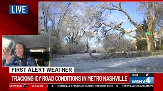 Live look at road conditions in Sylvan Park