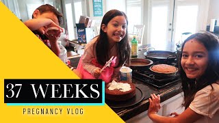 PREGNANCY VLOG - 37 Weeks - Cooking Pozole for Jordans Birthday! | Jacqie Rivera