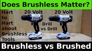 Hart Brushed Drill vs Hart Brushless Drill