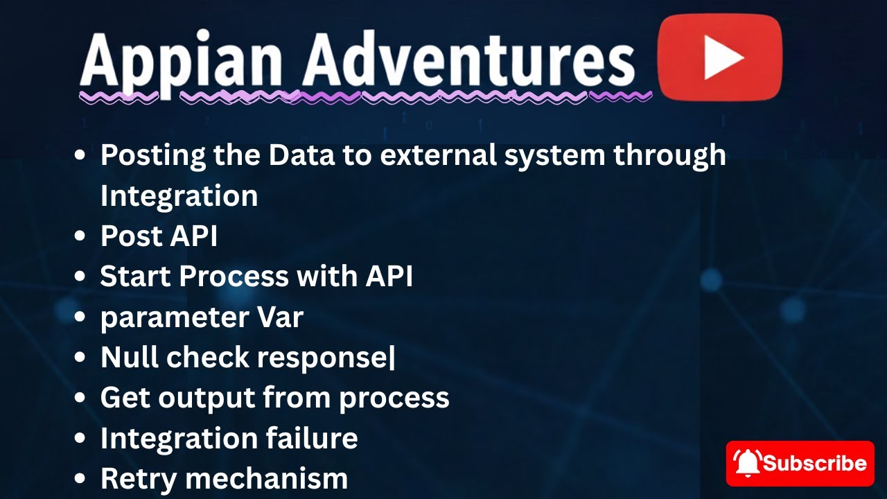 Appian Adventures | Posting the Data to external system through Integration
