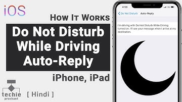 Auto Reply Message for Do Not Disturb While Driving Mode - iPhone iOS 12  iOS 11 HINDI