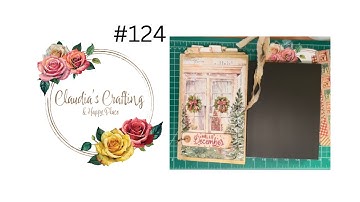 Creating a a beautiful Christmas File Folder Album Part #1