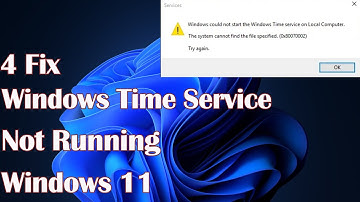 Windows Time Service Not Running in Windows  11 - 4 Fix