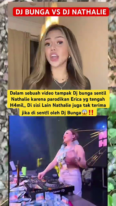 Dj Bunga Vs Dj Nathalie saling S3ntil dan s!ndir saat parodikan Erica yg sedang H4mil 😱‼️#shorts