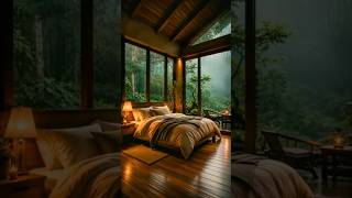 Rain Sounds &amp; Soft Piano Music 😴 Deep Sleep music #shorts