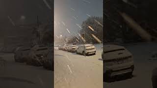 Heavy snow falling in philadelphia #viral #viralvideos #kerala #uae #snow