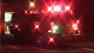 Newport Engine 88, Engine 88-1 and Rescue 8 Responding.
