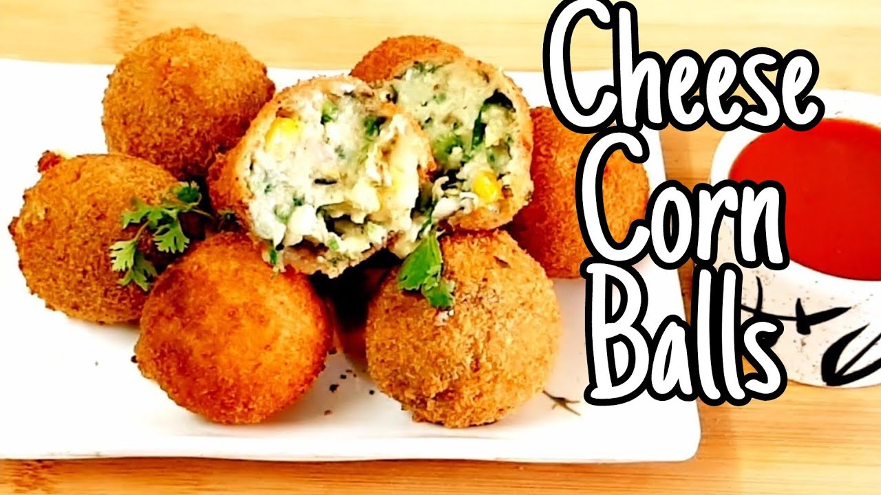 Starter Corn balls Paneer balls Paneer palak balls Easy Indian