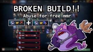 Abuse this BROKEN build to gain free MMR in Dota 2! | Offlane Immortal Dota 2 Guide