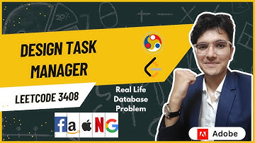 Design Task Manager | LeetCode 3408 | Must Solve Problem