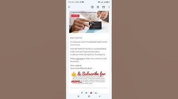 How kotak bank informed you about over limit facility on your credit cards |Easy to avil| #zjfinance