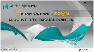 Viewport will zoom along with the mouse pointer || Autodesk Maya tutorial.