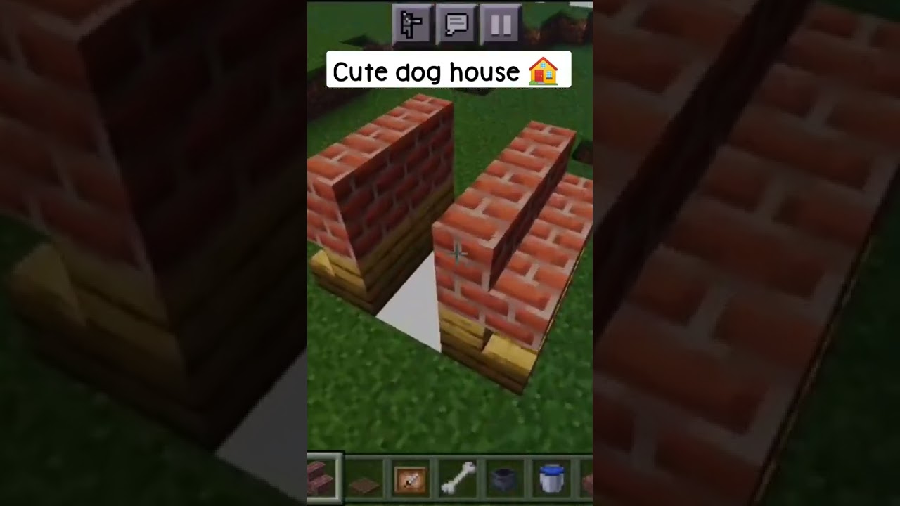 Minecraft Cute Dog house tutorial shorts tutorial minecraft YouTube