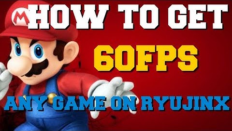 RYUJINX EMULATOR HOW TO GET 60FPS IN ANY GAME! (HOW TO INCREASE FPS)