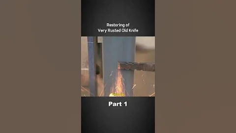 Very Rusted Old Knife Restoretion | Part 1 #restore #rusty #repair #asmr #asmrvideo #asmrsounds