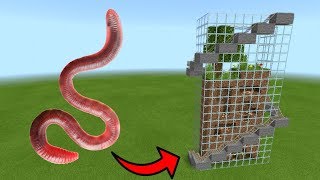 MCPE: How To Make a Worms Roller Coaster