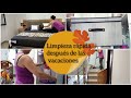 LIMPIEZA DESPUES VACACIONES🧹/ REPASO SEMANAL RAPIDO/ OS ENSEÑO las NUEVAS CAJAS para el VESTIDOR