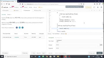 LeetCode 438 Find All Anagrams in a String | Sliding Windows Technique Java