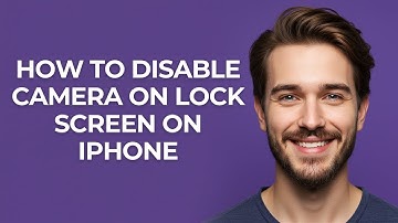How To Disable Camera On Lock Screen On iPhone - GUIDE!