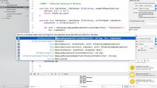 235 TableView Delegate Methods and Accessories
