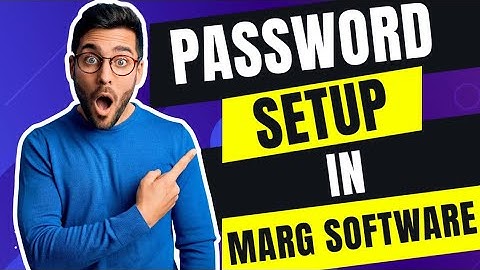 How to Set Password in Marg Erp Software | In Hindi | Marg Erp Software Mai Password Kaise Lagaye