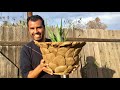 COMO HACER MACETA  DE CEMENTO EN 10 MINUTOS / how to make flower pot in 10 minutes