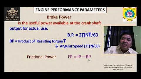 Engine Performance Parameters Part - 1