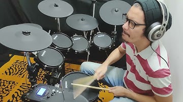 American Straight rock Drum cover by Mukhlis Kushairi. Sudoku Lucas 12s electronic drum