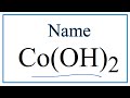 Naming and Charges of Transition Metals
