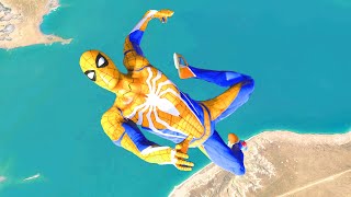 GTA 5 Epic Ragdolls | SpiderMan  Funny Moments ( Euphoria physics/Jumps/Fail )