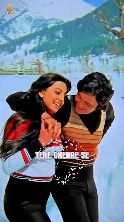 ✨🌹 Tere Chehre Se Nazar Nahin Hat Ti | Kabhi Kabhie 1976 | Kishore & Lata | Rishi & Neetu 🎶💞 #song