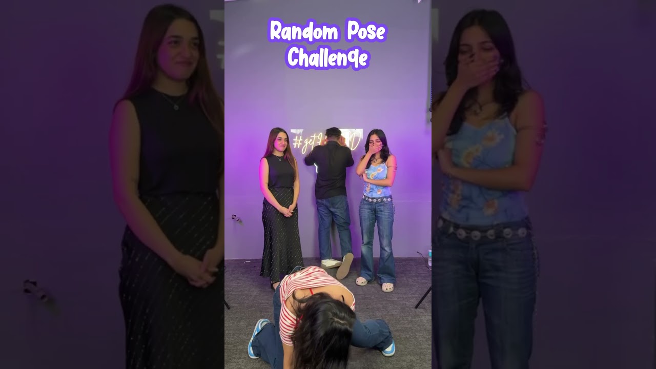 Random Pose Challenge 😂 Simple setup, crazy fun & non-stop laughs with friends!
