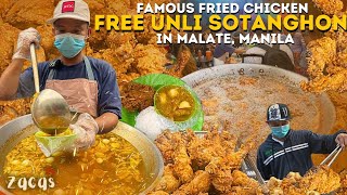 ₱50 FRIED chicken na may FREE unli SOTANGHON! DINUDUMOG sa Malate dahil sa MASASARAP na TINDA! SULIT