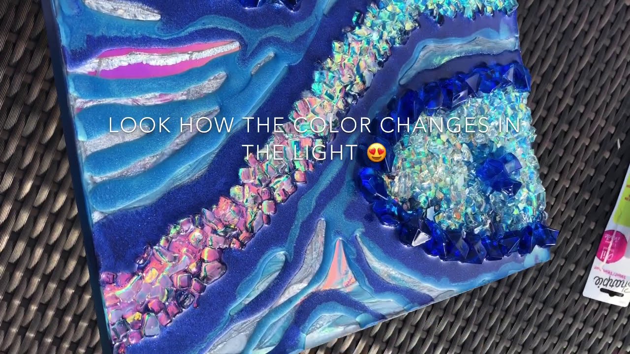 How to make a holographic geode, complete diy tutorial.