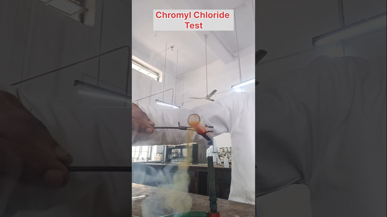 Chromyl Chloride Test | chloride ion test 