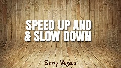 Sony Vegas Pro 14 Tutorial: How To Speed Up Slow Down Or Play Video Backwards