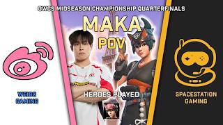 [ Maka ] Fox Fortune | Weibo Gaming vs Spacestation | OWCS Midseason Championship