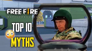 Top 10 Mythbusters in FREEFIRE Battleground | FREEFIRE Myths #274