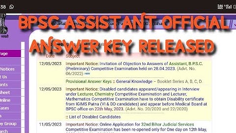 BPSC assistant official answer key released.. #bpscassistant #bpscanswerkey #bpscassistantcutoff