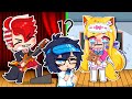 BLUE Senpai Vs RED Guitarist (Cartoon Animation) Gacha Compilation