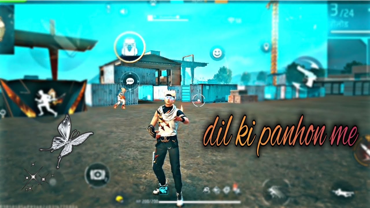 Capcut ⚡ edit 🌏 aDDil ki panhon me song 🎵FREE FIRE⚙️ Editing video NEW VIDEO