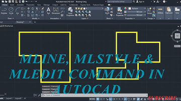 #1 How to create wall in AutoCAD [MLine, MLStyle & MLEdit Command]