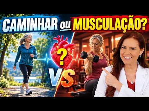 CAMINHAR ou MUSCULAÇÃO? Qual PROTEGE MAIS O CORAÇÃO?