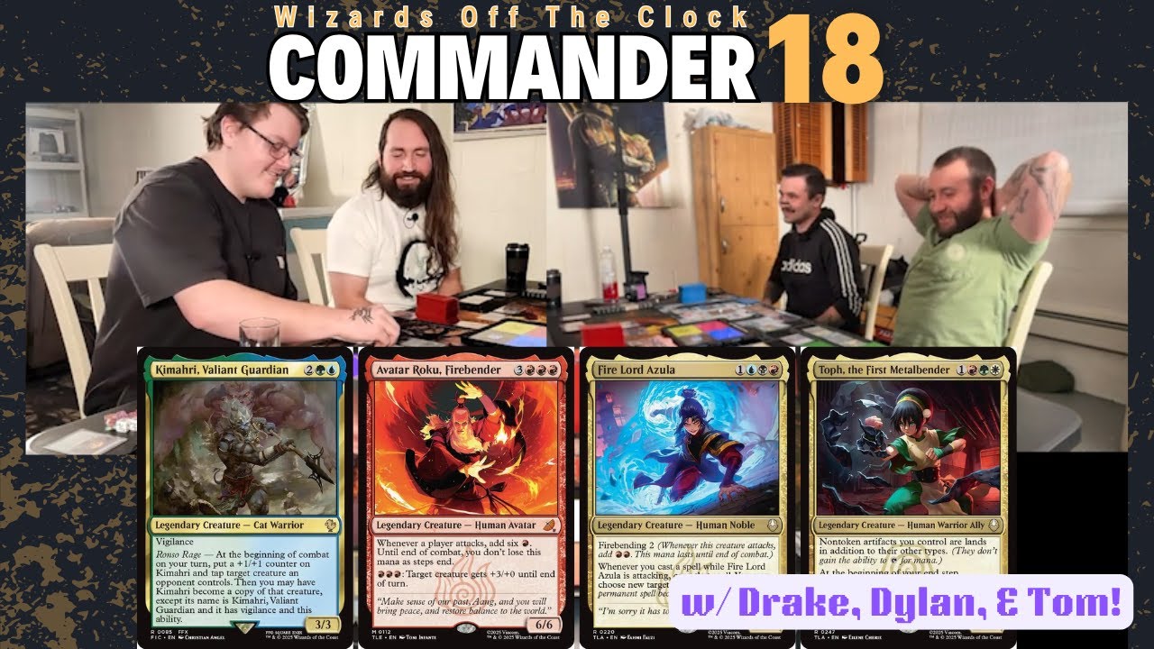 The Fire Nation Attacks: Avatar Roku vs Azula vs Toph vs Kimahri | Commander 18 | EDH MTG Gameplay thumbnail