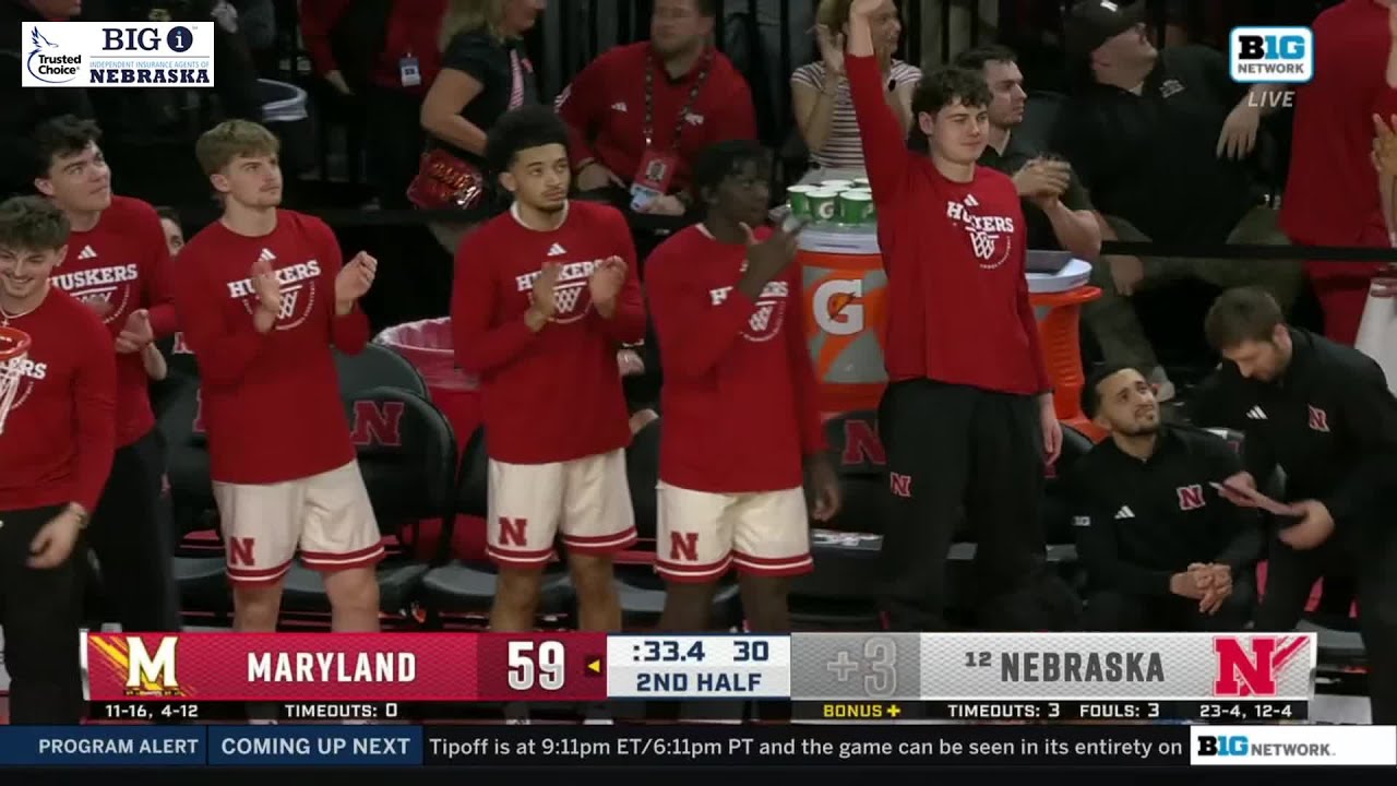 Nebraska Cornhuskers Highlights against the Maryland Terrapins