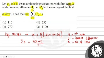 Let \( a_{n}, n \geq 1 \), be an arithmetic progression with first term 2 and common difference ...