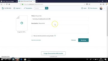 Como subir presentaciones a Scribd.